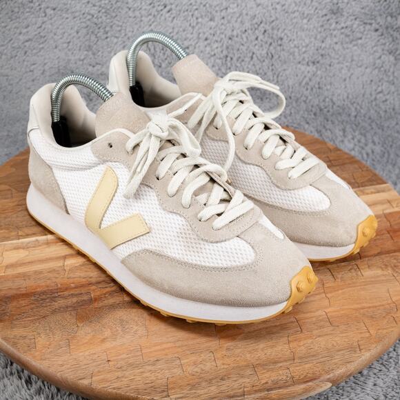 Veja Rio Branco Sneakers White Pierre Tan Suede - Size 10 - Picture 1 of 11